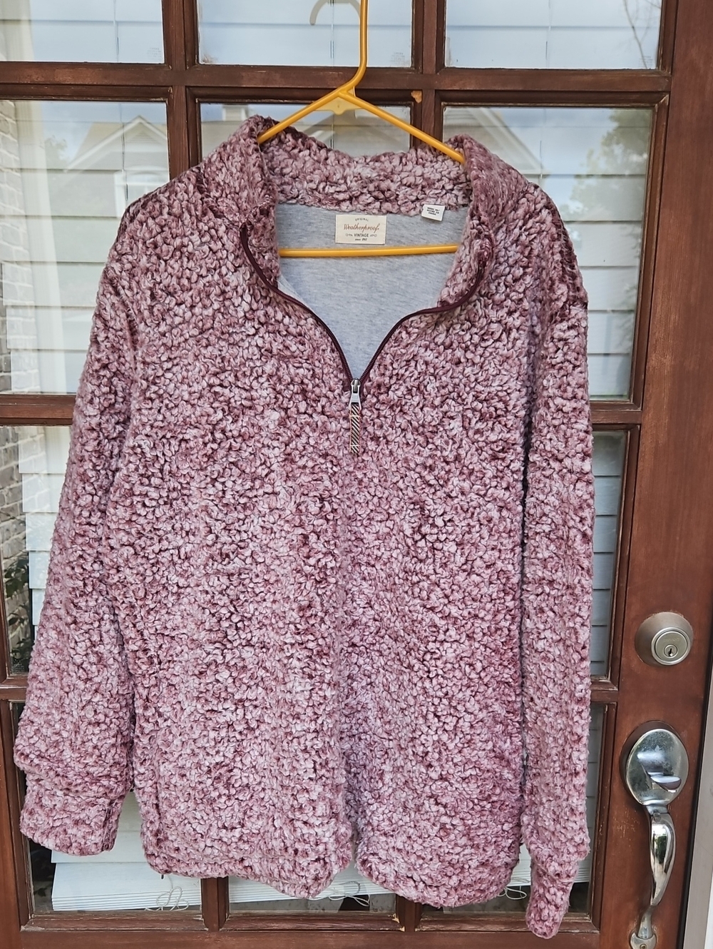 Weatherproof Vintage Cozy Plush Half-Zip Women's Sweater - Dusty Rose - Picture 3 of 5